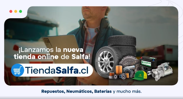 Lanzamos TiendaSalfa.cl, la nueva tienda online de Salfa con repuestos, neumáticos, baterías y accesorios disponibles para compra digital en todo Chile.